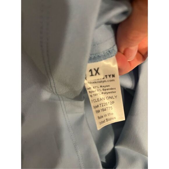 New CHLOE KRISTYN Tori One Shoulder Cut Out Bodycon Dress in Dusk Blue - Picture 9 of 9